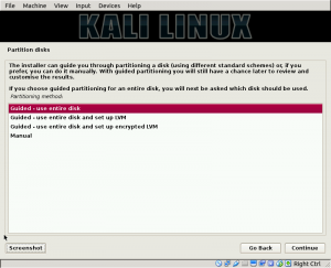 installation step failed kali linux virtualbox